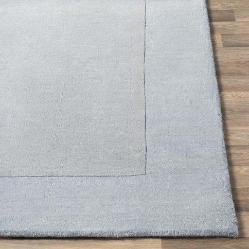 Casual Rugs & Solid Rugs Mystique M-305  Lt. Blue - Blue Hand Tufted Rug