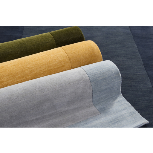 Casual Rugs & Solid Rugs Mystique M-305  Lt. Blue - Blue Hand Tufted Rug