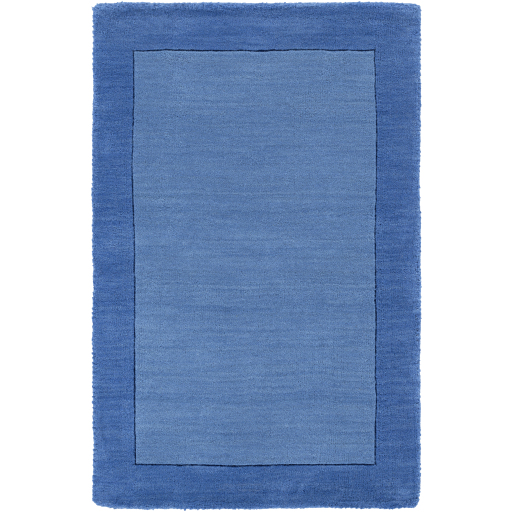 Casual Rugs & Solid Rugs Mystique M-308  Medium Blue - Navy Hand Tufted Rug