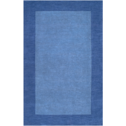 Casual Rugs & Solid Rugs Mystique M-308  Medium Blue - Navy Hand Tufted Rug