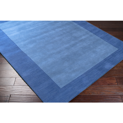 Casual Rugs & Solid Rugs Mystique M-308  Medium Blue - Navy Hand Tufted Rug