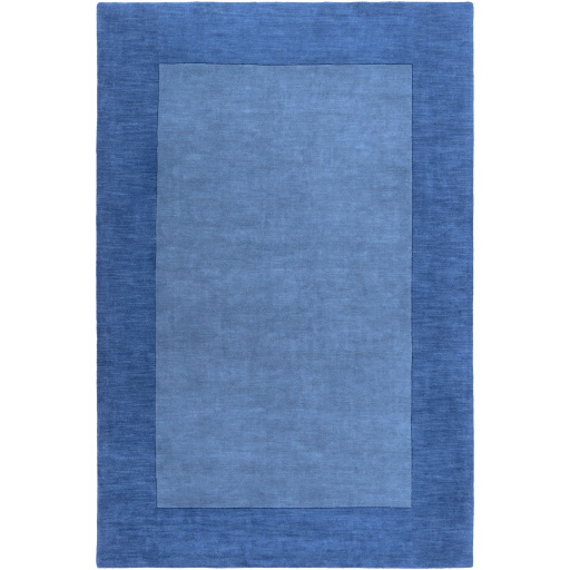 Casual Rugs & Solid Rugs Mystique M-308  Medium Blue - Navy Hand Tufted Rug