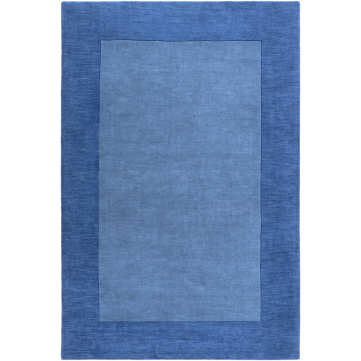 Casual & Solid Rugs Mystique M-308  Medium Blue - Navy Hand Tufted Rug