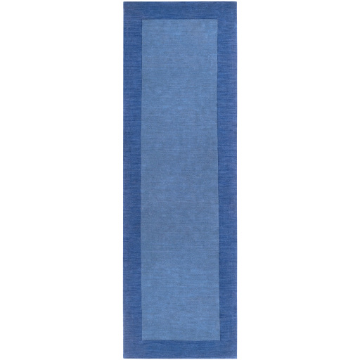Casual Rugs & Solid Rugs Mystique M-308  Medium Blue - Navy Hand Tufted Rug