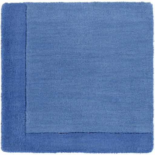 Casual Rugs & Solid Rugs Mystique M-308  Medium Blue - Navy Hand Tufted Rug