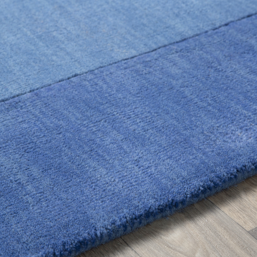 Casual Rugs & Solid Rugs Mystique M-308  Medium Blue - Navy Hand Tufted Rug