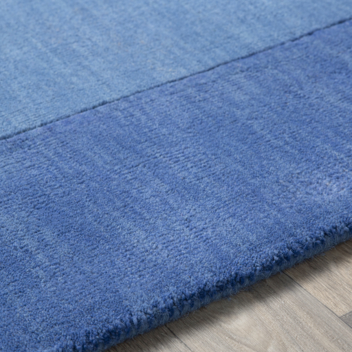 Casual & Solid Rugs Mystique M-308  Medium Blue - Navy Hand Tufted Rug