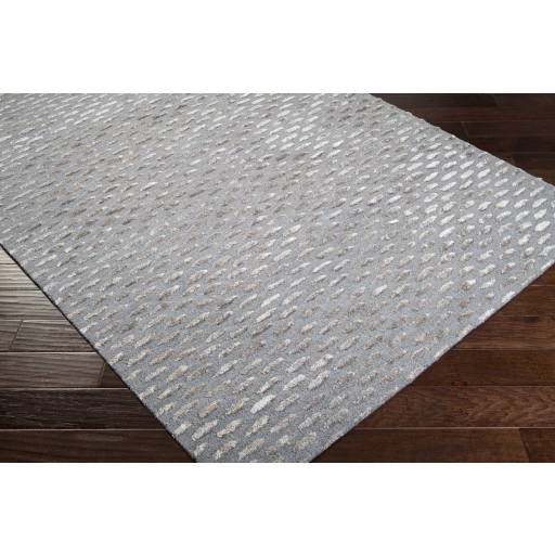 Contemporary Rugs & Transitional Rugs Atlantis ATL-6001 (sample only) Black - Charcoal & Lt. Grey - Grey Hand Tufted Rug