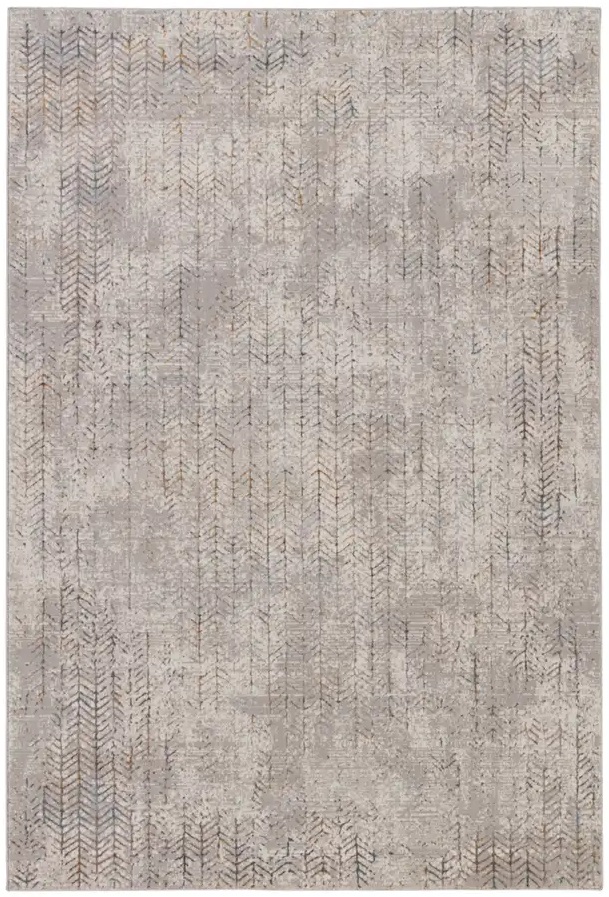 Contemporary & Transitional Rugs Melo MEL11 Lt. Grey - Grey Machine Made Rug