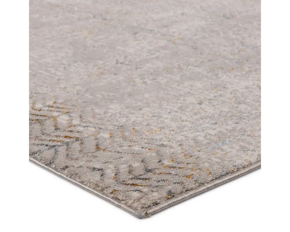 Contemporary & Transitional Rugs Melo MEL11 Lt. Grey - Grey Machine Made Rug