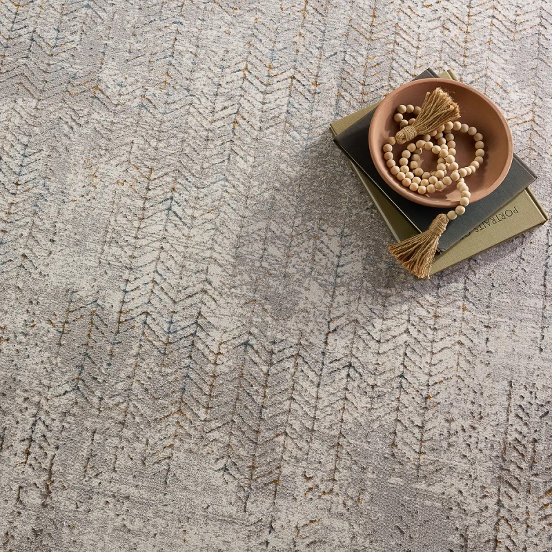 Contemporary Rugs & Transitional Rugs Melo MEL11 Lt. Grey - Grey Machine Made Rug