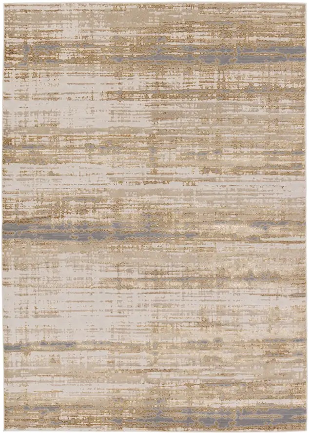 Contemporary & Transitional Rugs Catalyst CTY15 Camel - Taupe & Lt. Blue - Blue Machine Made Rug