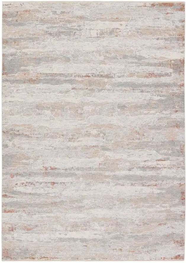 Contemporary & Transitional Rugs Aries ARI02 Lt. Grey - Grey & Camel - Taupe Machine Made Rug