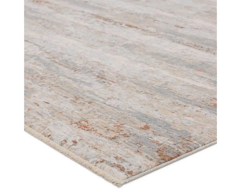 Contemporary & Transitional Rugs Aries ARI02 Lt. Grey - Grey & Camel - Taupe Machine Made Rug