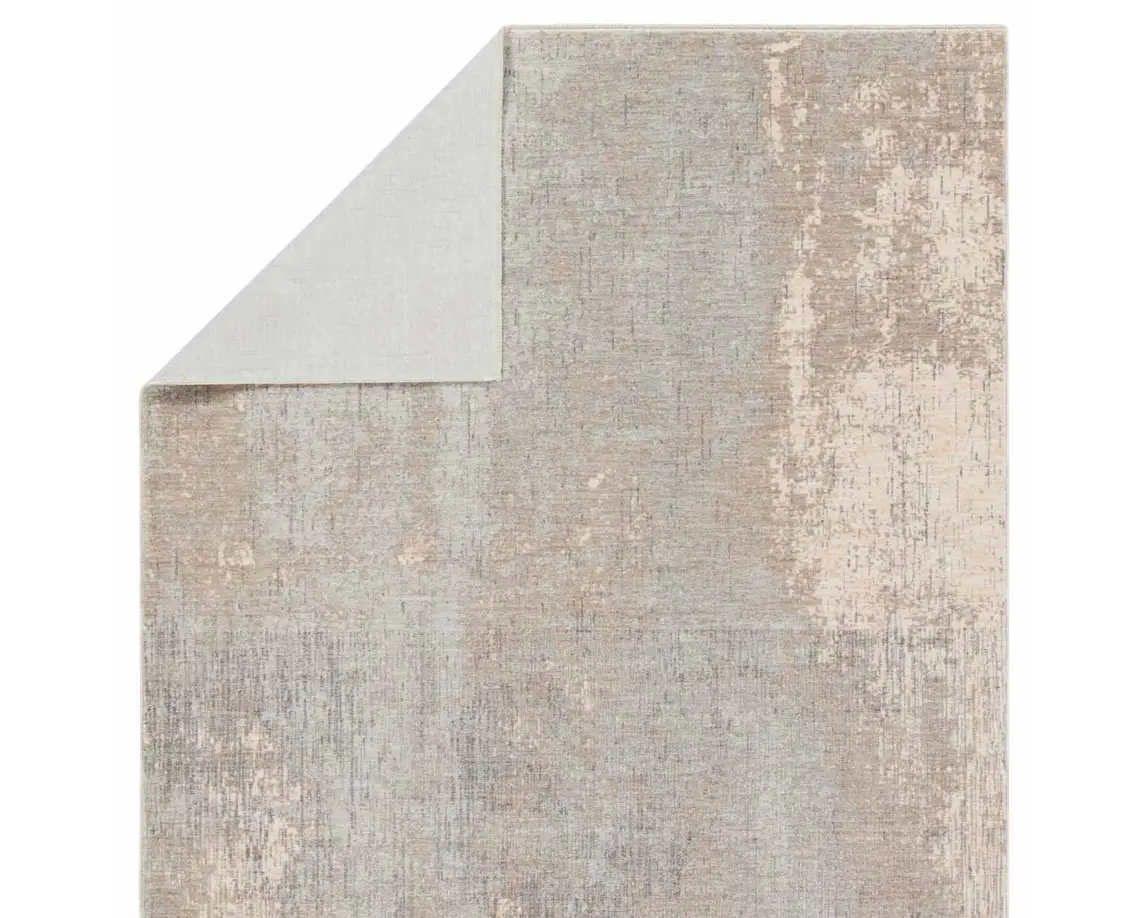 Contemporary & Transitional Rugs Ballad BLA13 Kosta Lt. Grey - Grey & Ivory - Beige Machine Made Rug