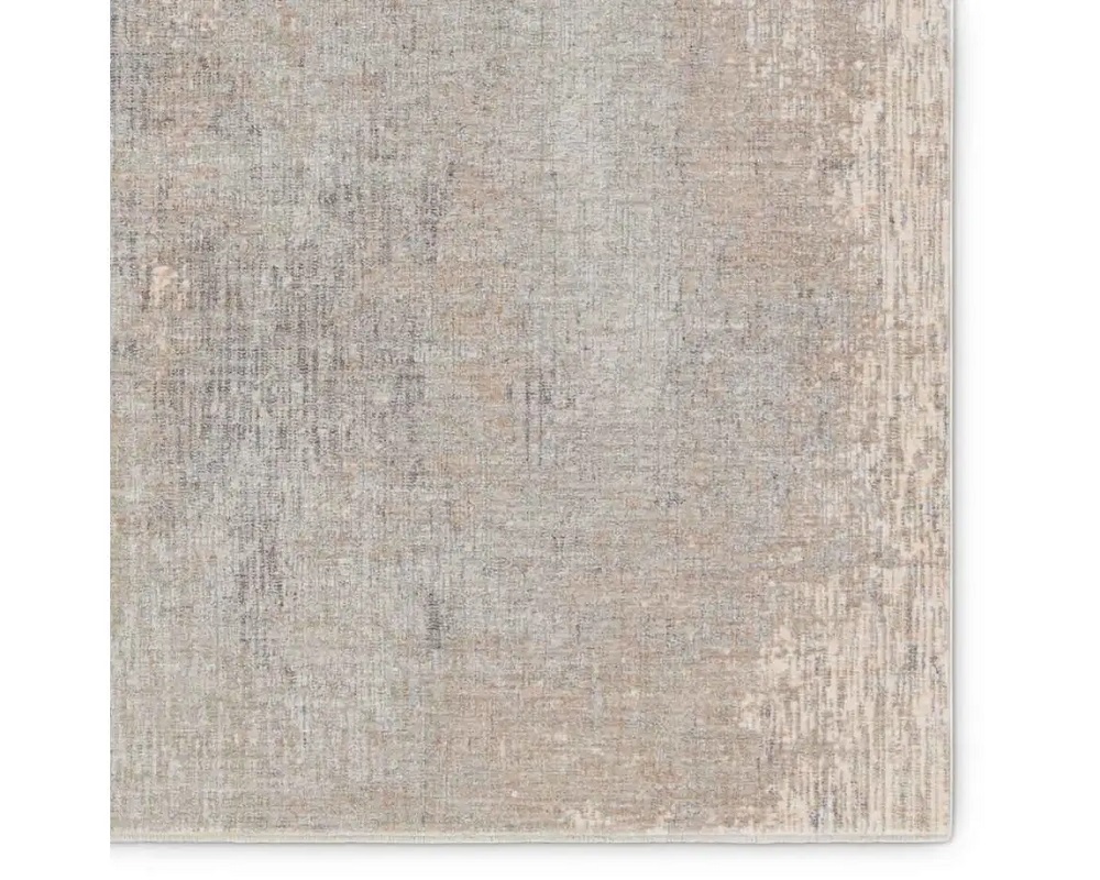 Contemporary & Transitional Rugs Ballad BLA13 Kosta Lt. Grey - Grey & Ivory - Beige Machine Made Rug