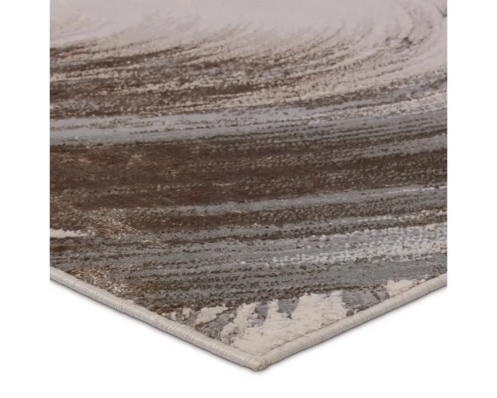 Contemporary & Transitional Rugs Catalyst CTY21 Lt. Grey - Grey & Ivory - Beige Machine Made Rug