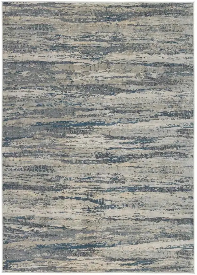 Contemporary Rugs & Transitional Rugs Caicos CAi09 Lt. Grey - Grey & Medium Blue - Navy Machine Made Rug