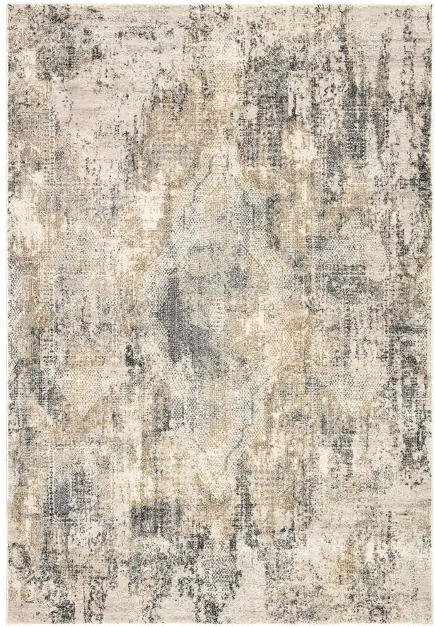 Contemporary & Transitional Rugs Cirque CIQ34 Lt. Blue - Blue & Lt. Grey - Grey Machine Made Rug