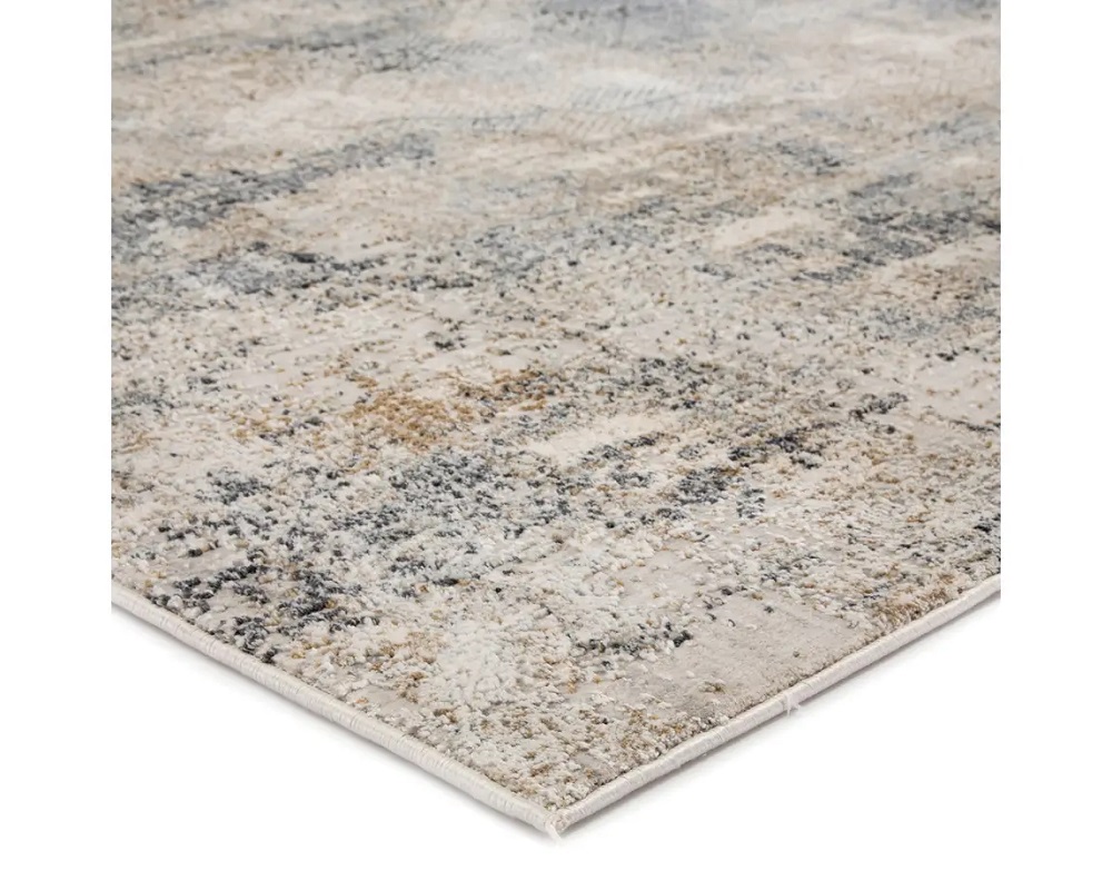 Contemporary & Transitional Rugs Cirque CIQ34 Lt. Blue - Blue & Lt. Grey - Grey Machine Made Rug