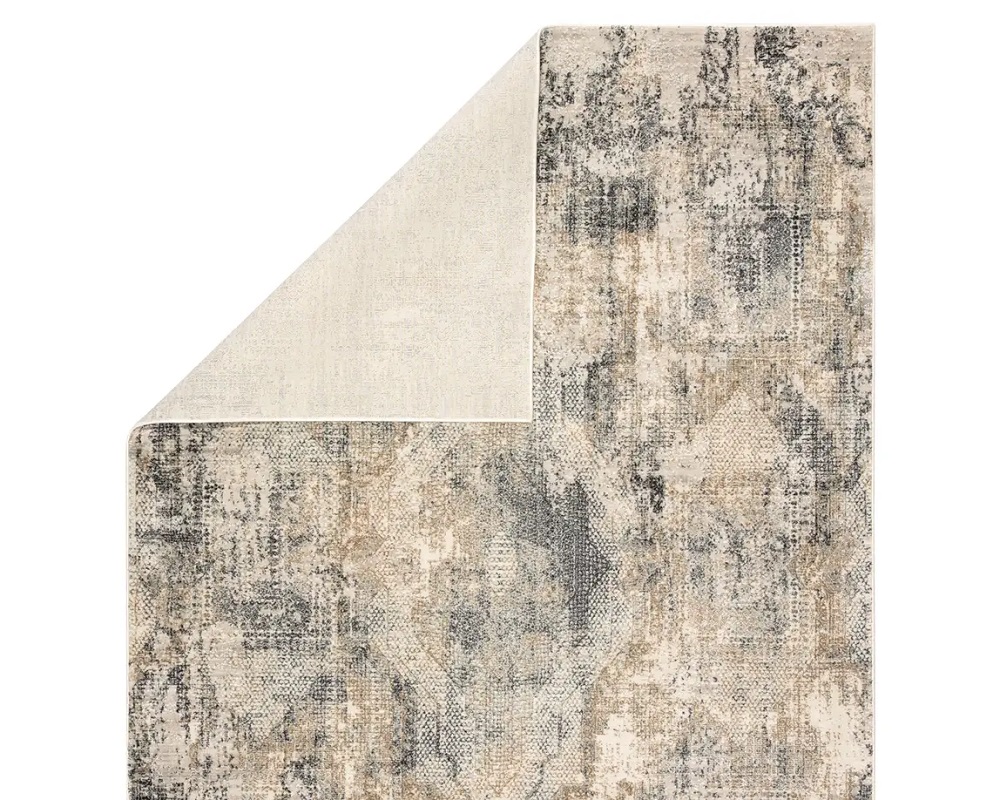 Contemporary & Transitional Rugs Cirque CIQ34 Lt. Blue - Blue & Lt. Grey - Grey Machine Made Rug