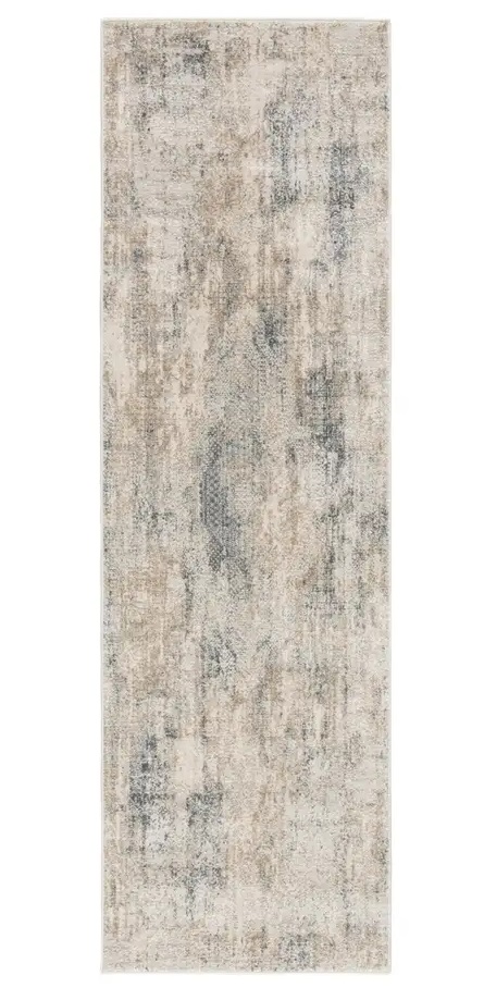 Contemporary & Transitional Rugs Cirque CIQ34 Lt. Blue - Blue & Lt. Grey - Grey Machine Made Rug