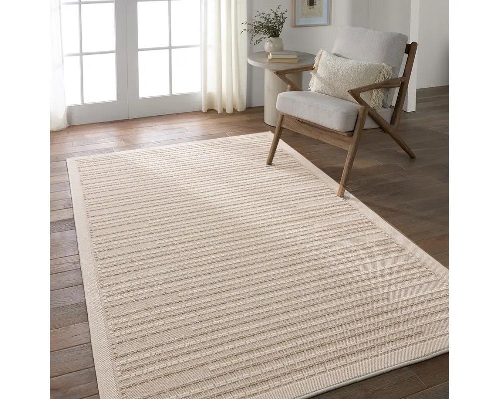 Outdoor Rugs Continuum CNT03 Ivory - Beige Machine Made Rug