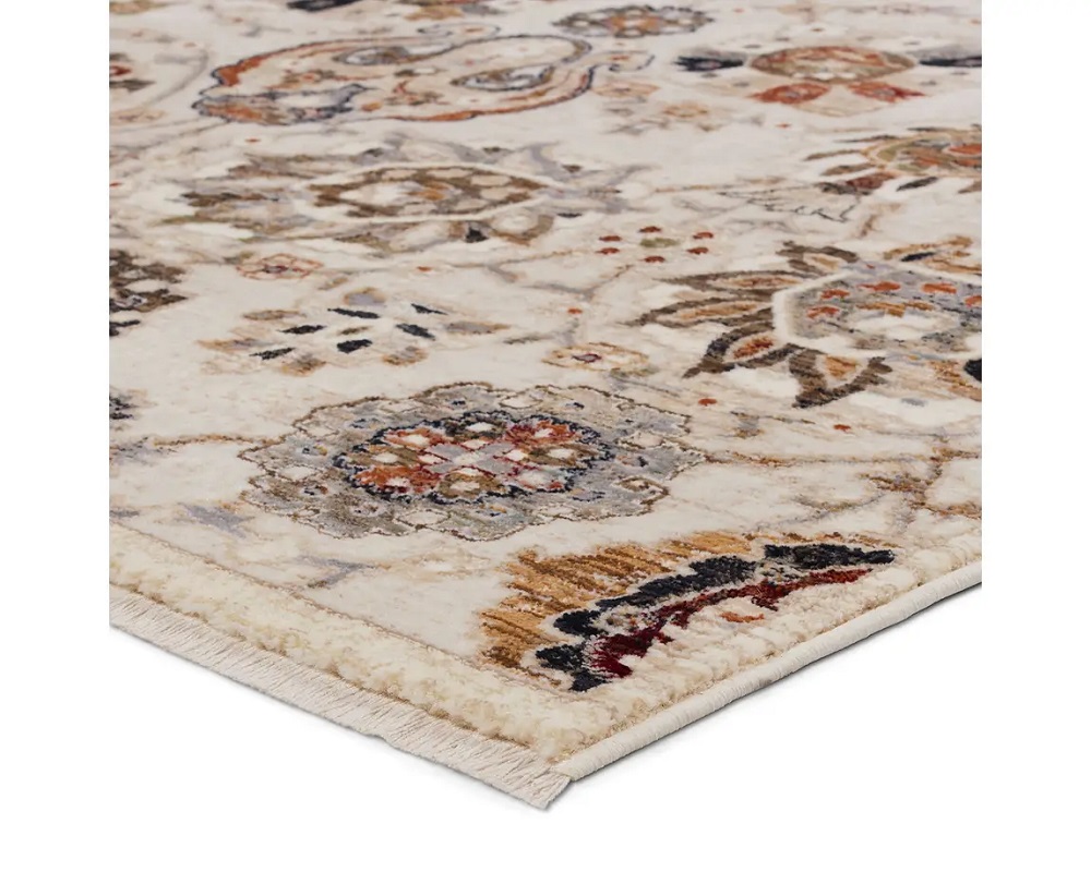 Traditional & Oriental Rugs Zefira ZFA20 Ivory - Beige & Multi Machine Made Rug