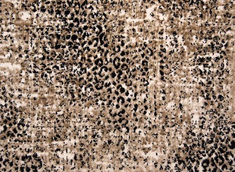 Custom Rugs, Runners & Rounds KIKI KIKI Camel - Taupe & Black - Charcoal Machine Made Rug