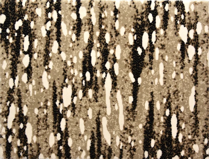 Custom Rugs, Runners & Rounds CECE CECE Camel - Taupe & Black - Charcoal Machine Made Rug