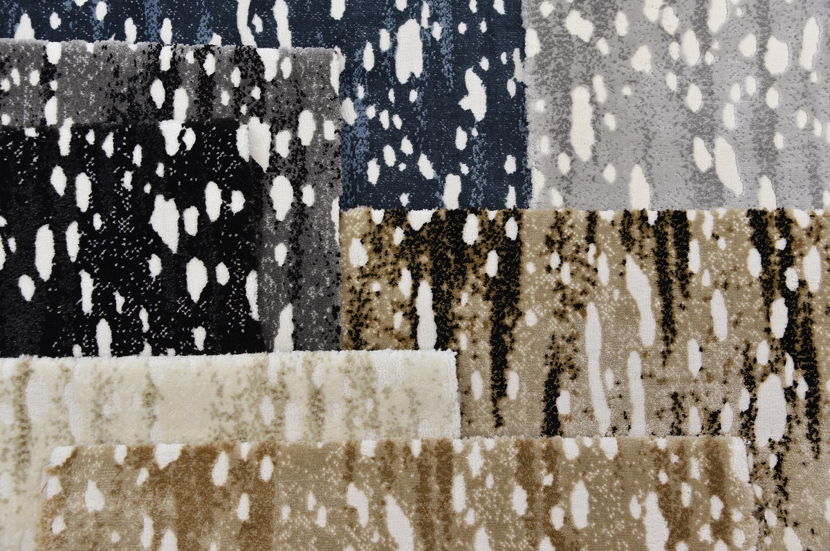 Custom Rugs, Runners & Rounds CECE CECE Camel - Taupe & Black - Charcoal Machine Made Rug
