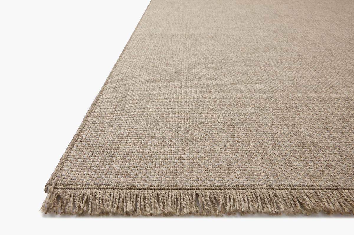 Outdoor Rugs Dawn DAW-04 Natural Lt. Brown - Chocolate Machine Made Rug