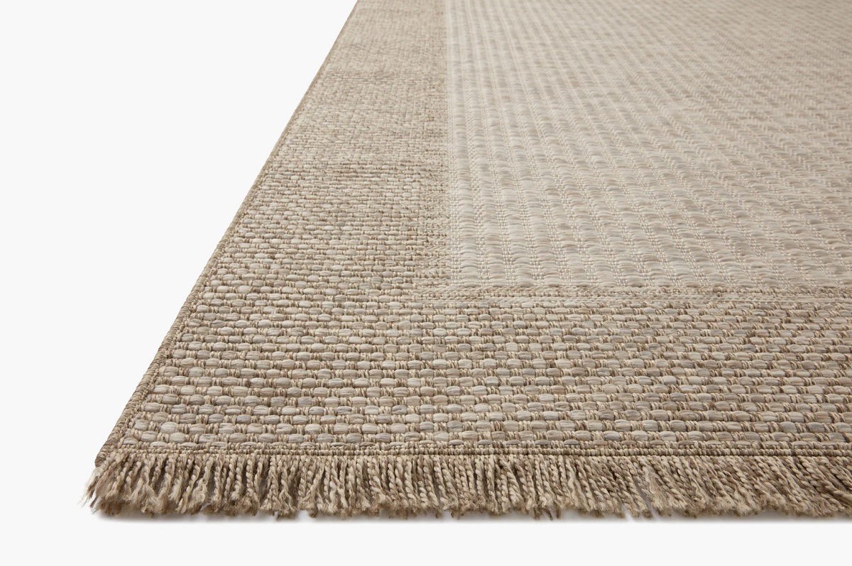 Outdoor Rugs Dawn DAW-06 Natural Lt. Brown - Chocolate Machine Made Rug