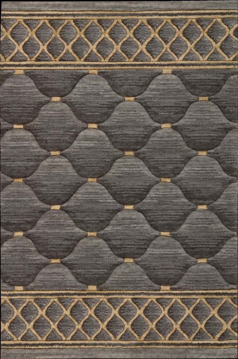 Hall & Stair Runner Rugs  COSMOPOLITAN C26R-PLT Lt. Grey - Grey & Ivory - Beige Machine Made Rug