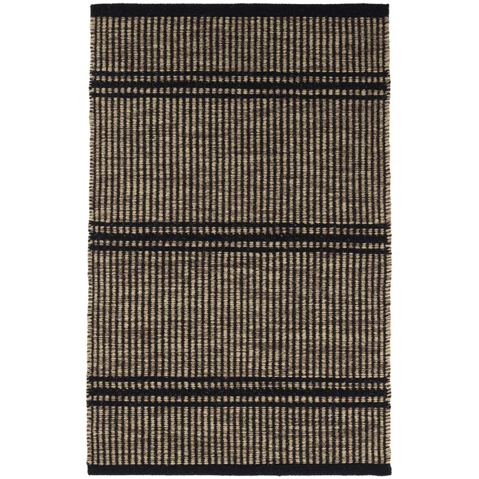 Casual Rugs & Solid Rugs Malta  Black/Ivory Black - Charcoal & Ivory - Beige Machine Made Rug