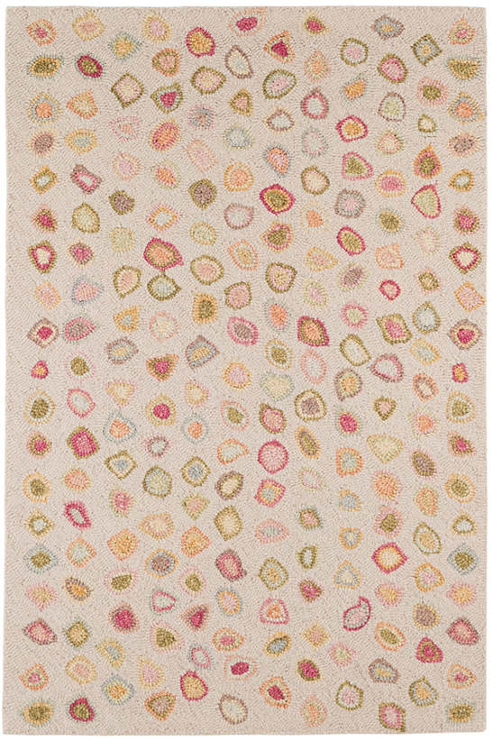 Contemporary Rugs & Transitional Rugs Catspaw Pastel Other & Multi Hand Hooked Rug