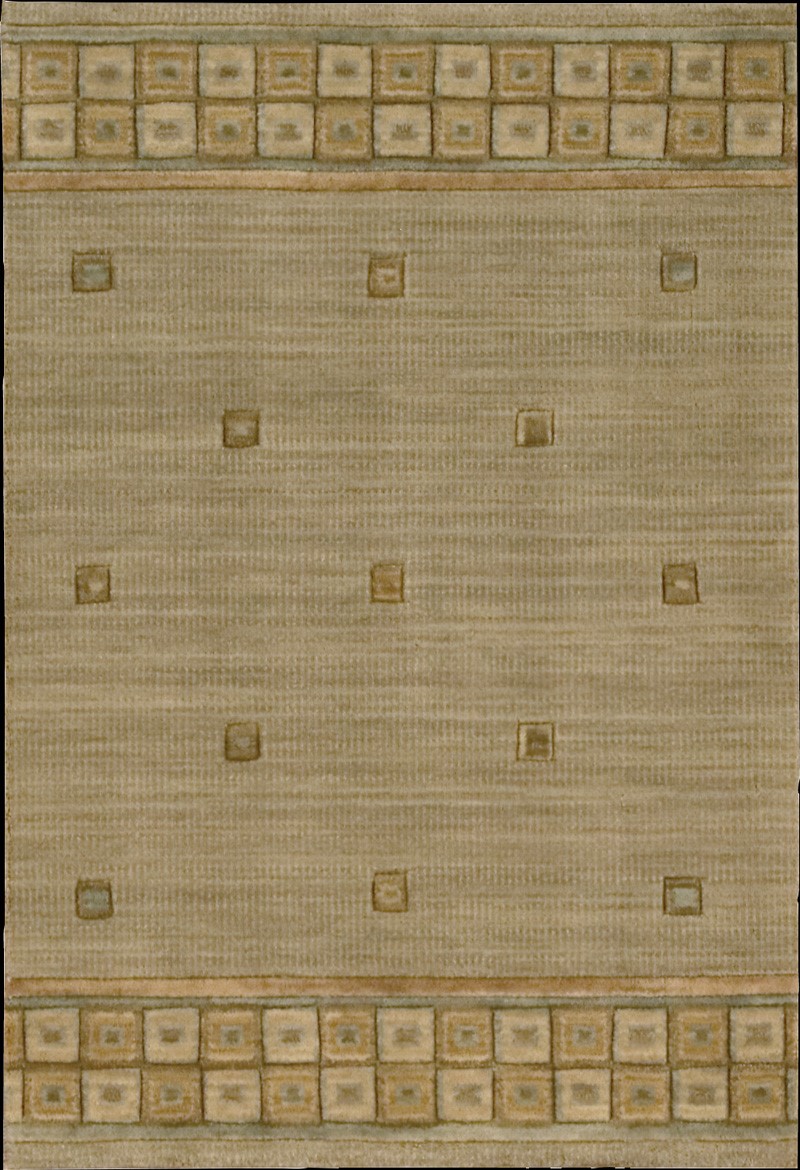 Hall & Stair Runner Rugs  COSMOPOLITAN C31R-R12 Lt. Blue - Blue & Ivory - Beige Machine Made Rug