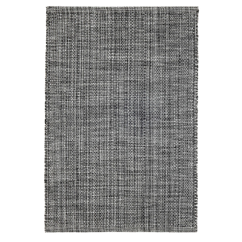 Flat Woven Rugs Fusion Black Black - Charcoal Hand Woven Rug
