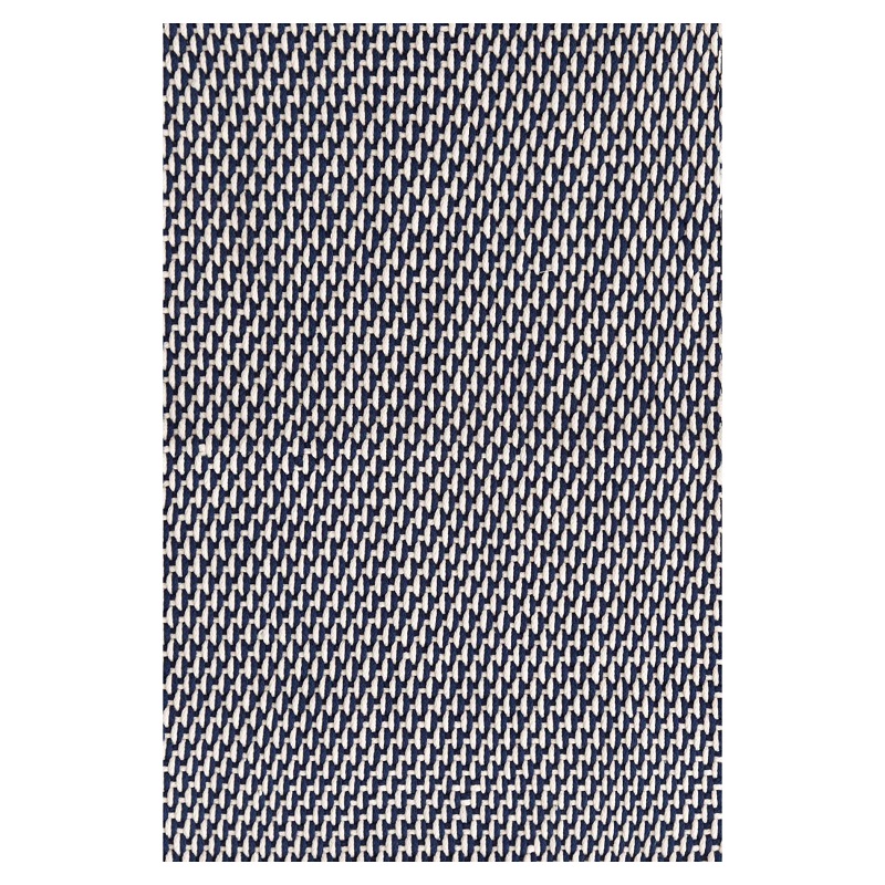 Contemporary & Transitional Rugs Two Tone Rope Navy/Ivory Medium Blue - Navy & Ivory - Beige Machine Made Rug