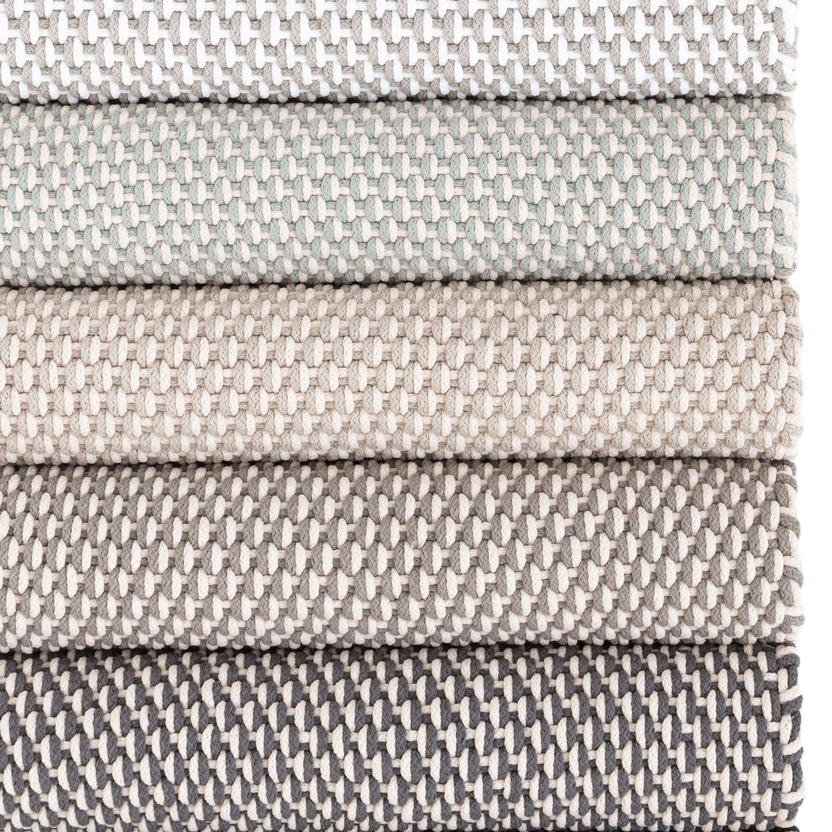 Contemporary Rugs & Transitional Rugs Two Tone Rope Navy/Ivory Medium Blue - Navy & Ivory - Beige Machine Made Rug