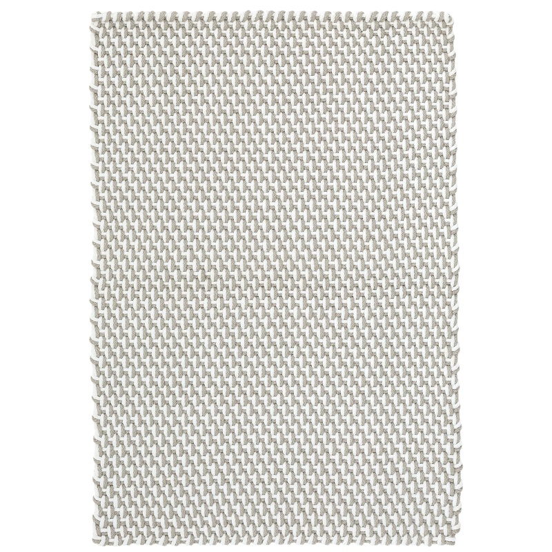 Contemporary & Transitional Rugs Two Tone Rope Platinum/White Lt. Grey - Grey & Ivory - Beige Machine Made Rug