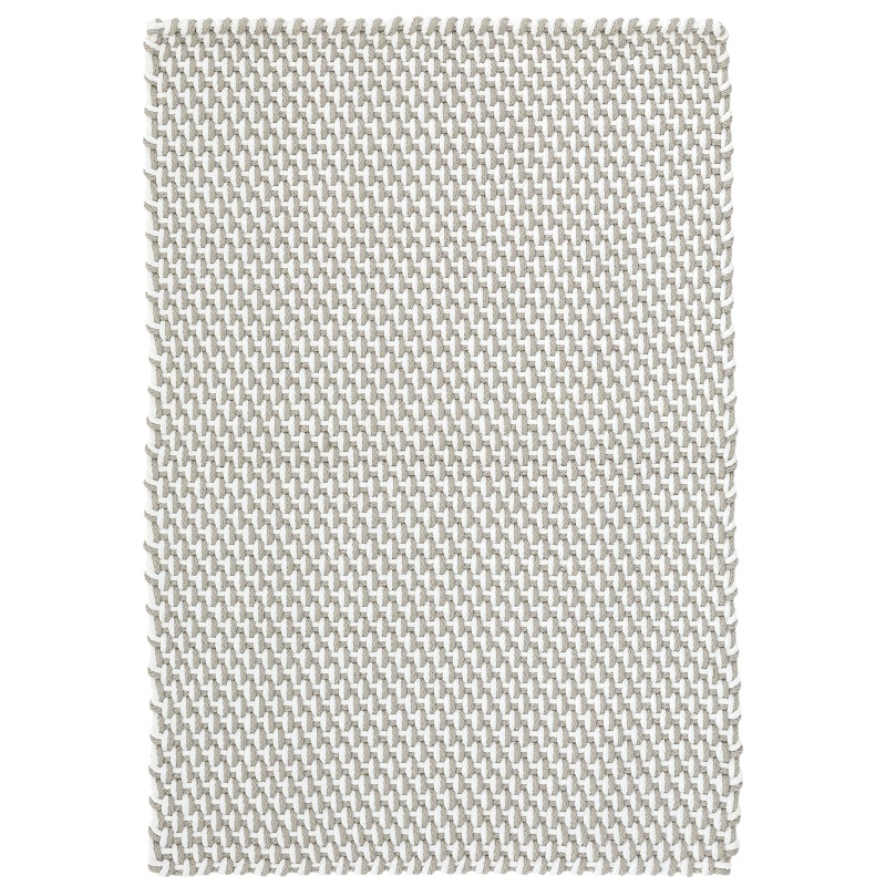 Contemporary Rugs & Transitional Rugs Two Tone Rope Platinum/White Lt. Grey - Grey & Ivory - Beige Machine Made Rug