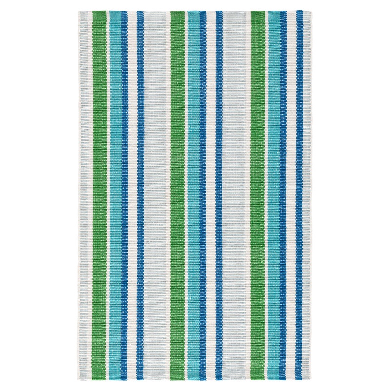 Casual Rugs & Solid Rugs Always Greener Blue/Green Lt. Blue - Blue & Green Hand Crafted Rug