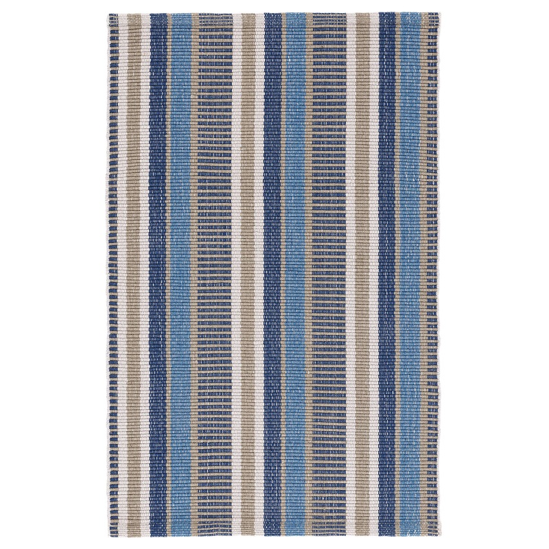 Casual Rugs & Solid Rugs Always Greener Blue/Grey Medium Blue - Navy & Lt. Grey - Grey Hand Crafted Rug
