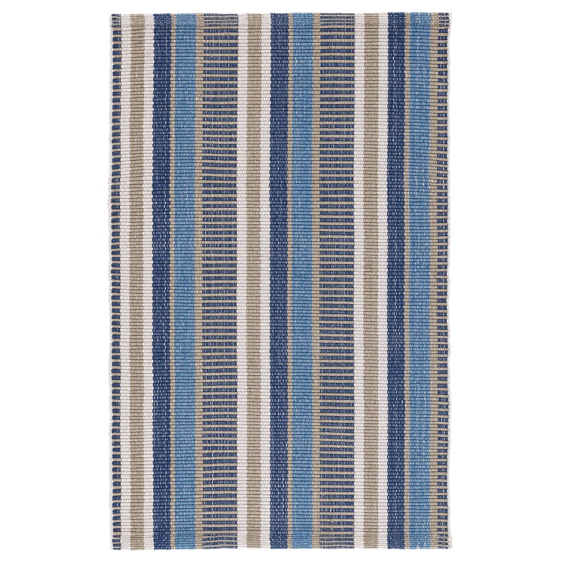 Casual & Solid Rugs Always Greener Blue/Grey Medium Blue - Navy & Lt. Grey - Grey Hand Crafted Rug