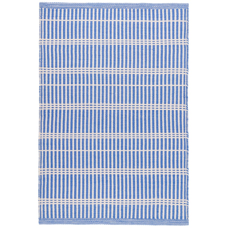Flat Woven Rugs Marlo French Blue Lt. Blue - Blue & Ivory - Beige Hand Woven Rug