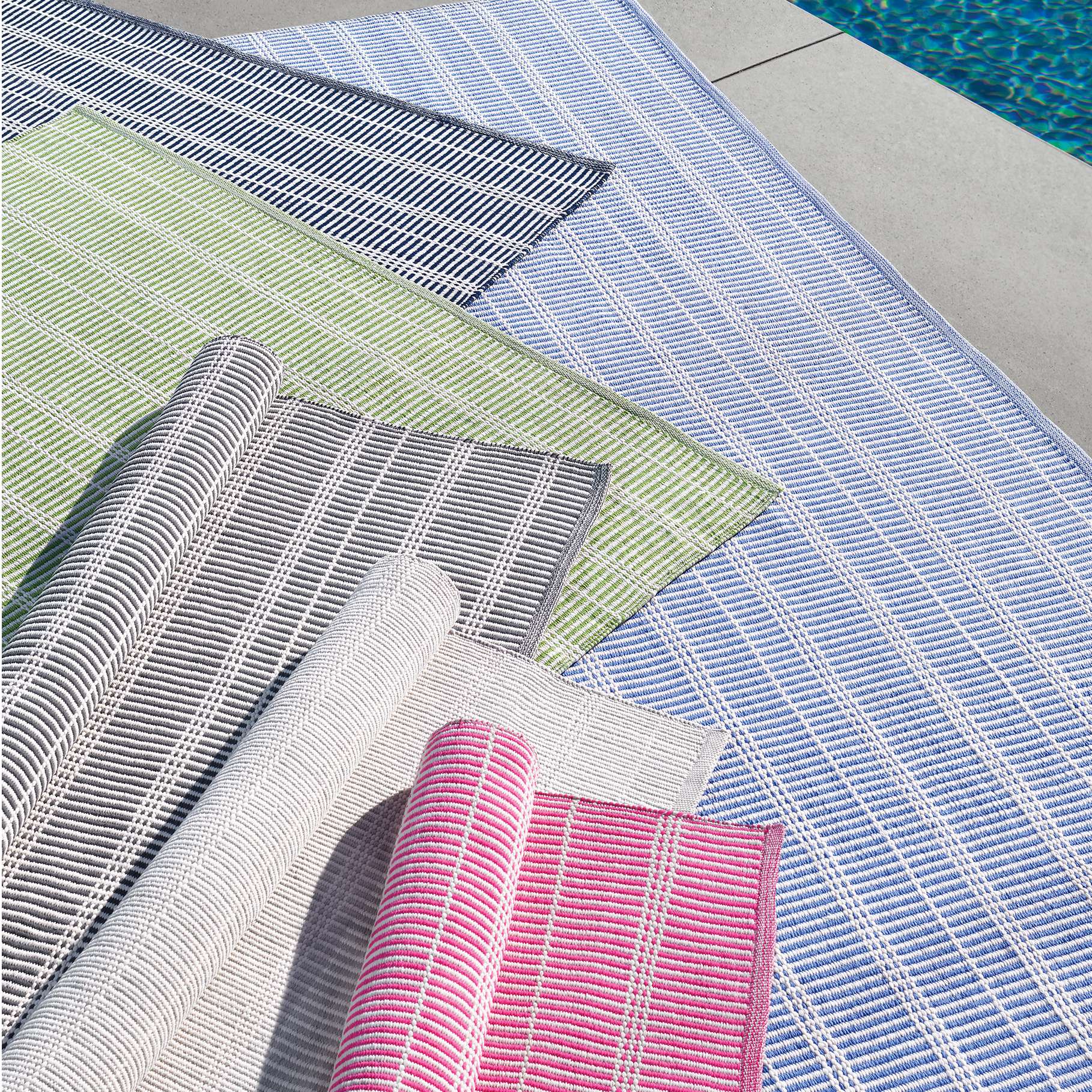 Woven Rugs Marlo French Blue Lt. Blue - Blue & Ivory - Beige Hand Woven Rug