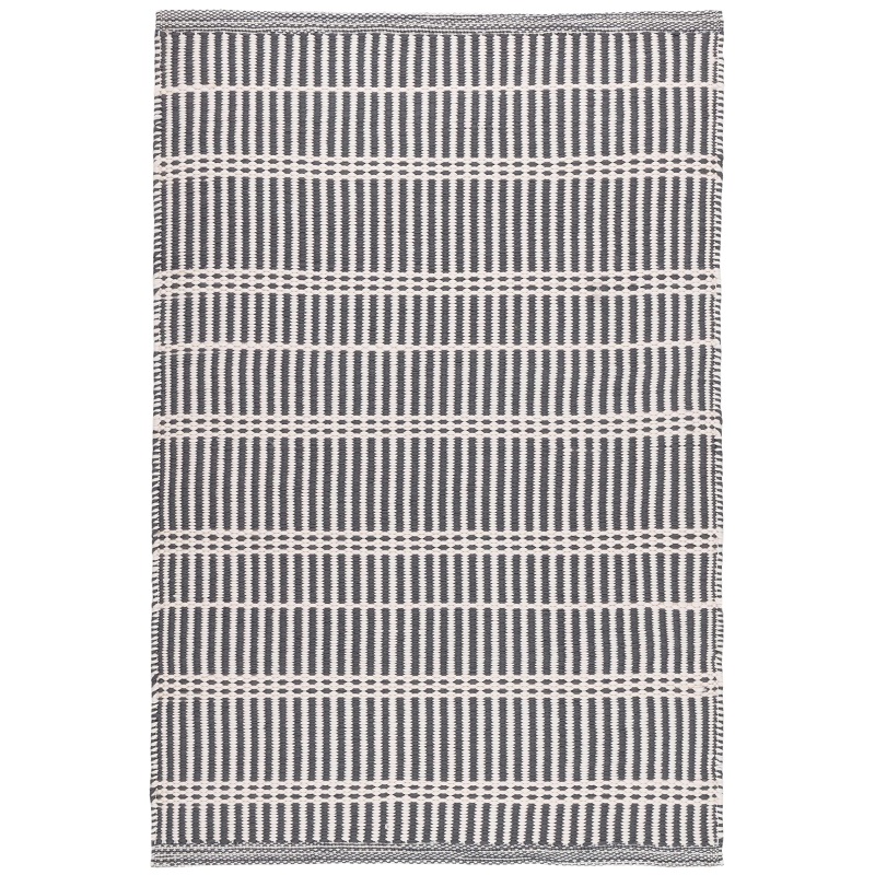 Woven Rugs Marlo Shale Black - Charcoal & Ivory - Beige Hand Woven Rug