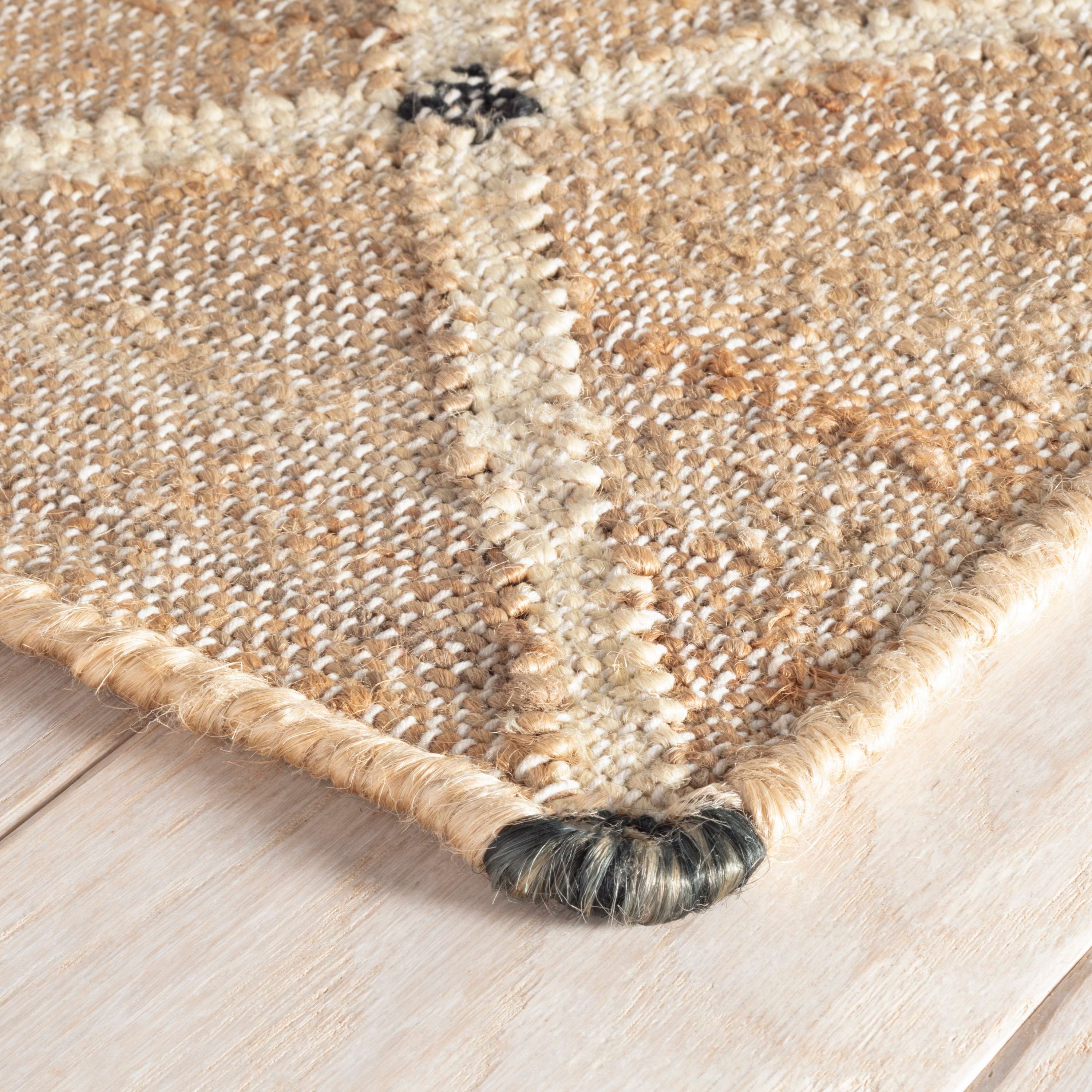 Woven Rugs Kali Black Black - Charcoal & Ivory - Beige Hand Woven Rug