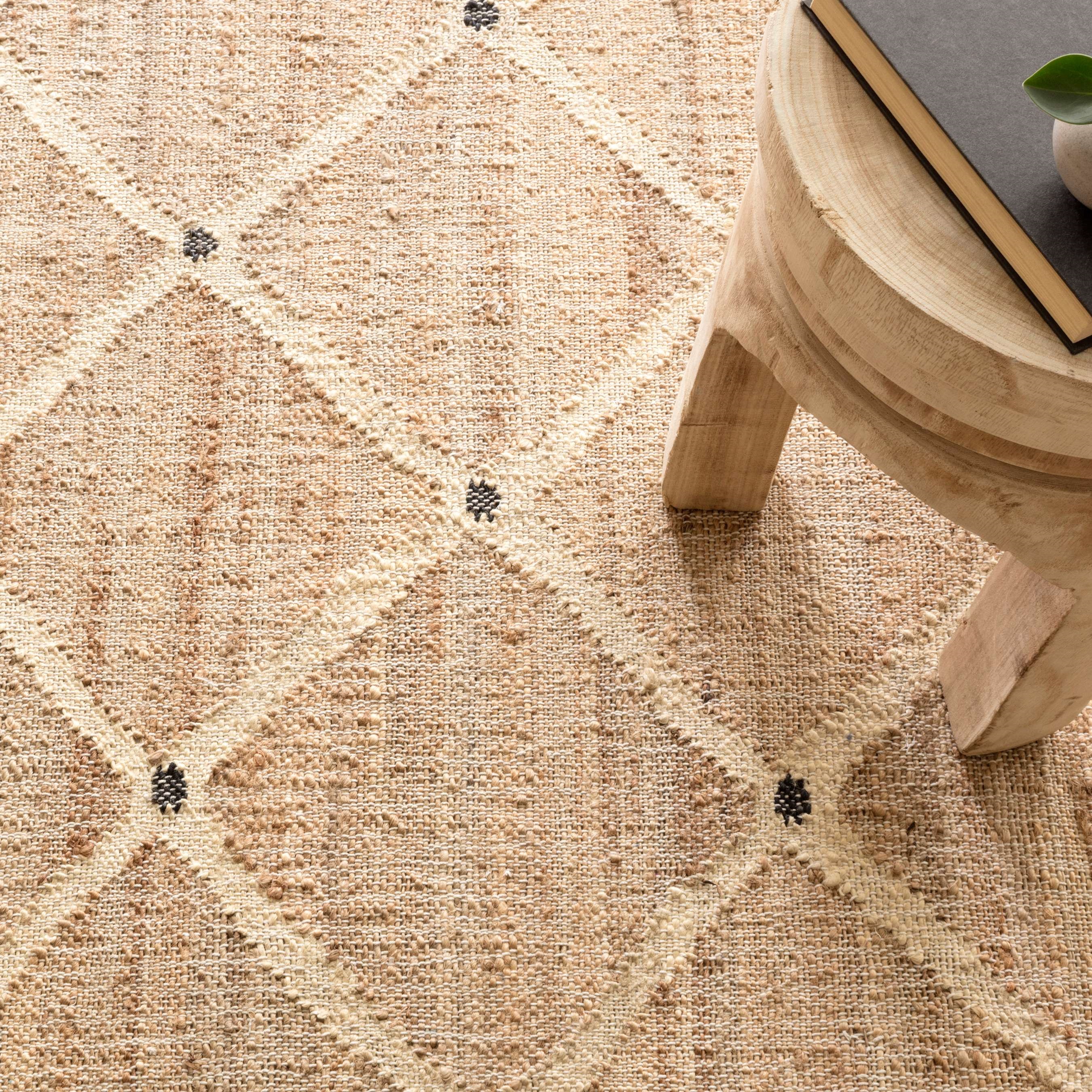 Woven Rugs Kali Natural Camel - Taupe & Ivory - Beige Hand Woven Rug